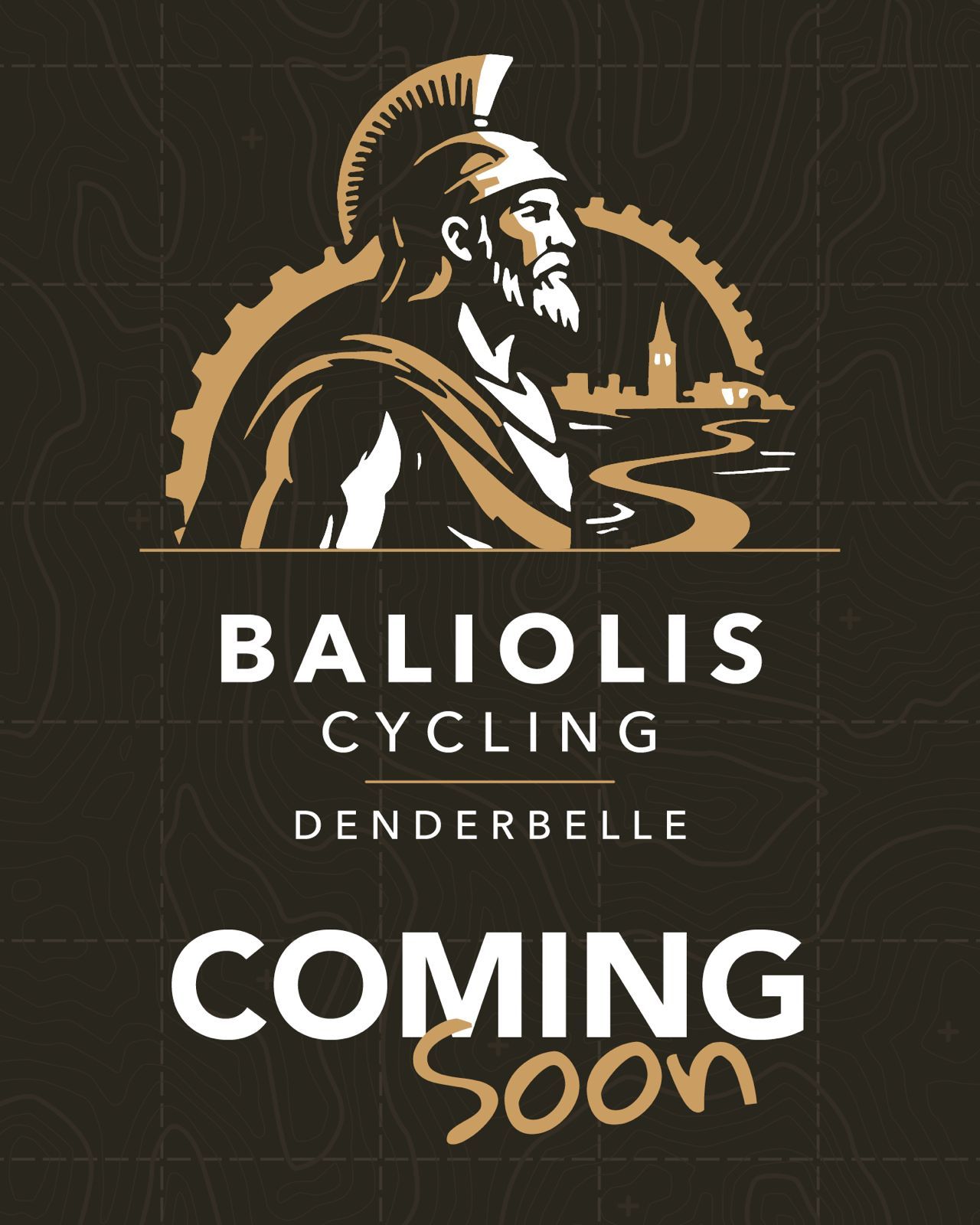 Embleem van Baliolis Cycling met het woordmerk Baliolis Cycling Denderbelle en de tekst Coming soon
